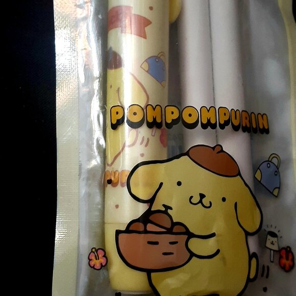 NEW!! Retractable Push Eraser Pompompurin - Cute Sanrio - with 2 Refills. - Picture 2 of 4